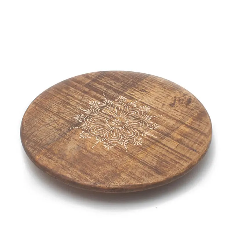 Floral Wood Lazy Susan media 4