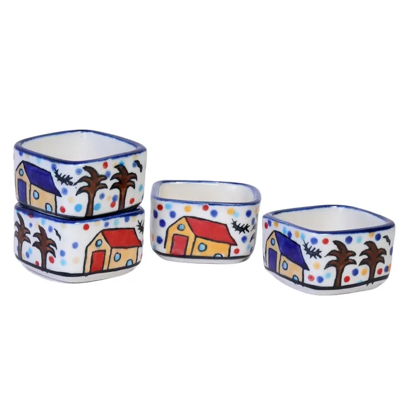 Culinova Ceramic Dip Bowls (Multicolor ,35 mL Each) - Set Of Four media 5
