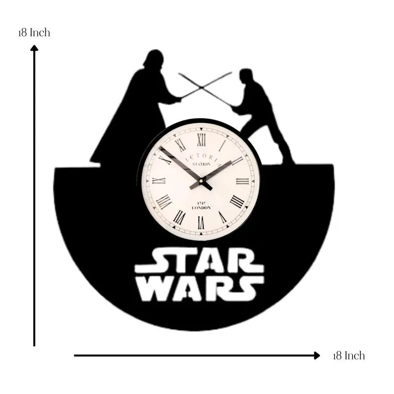 Starvex Steel Analog Wall Clock - Black media 7