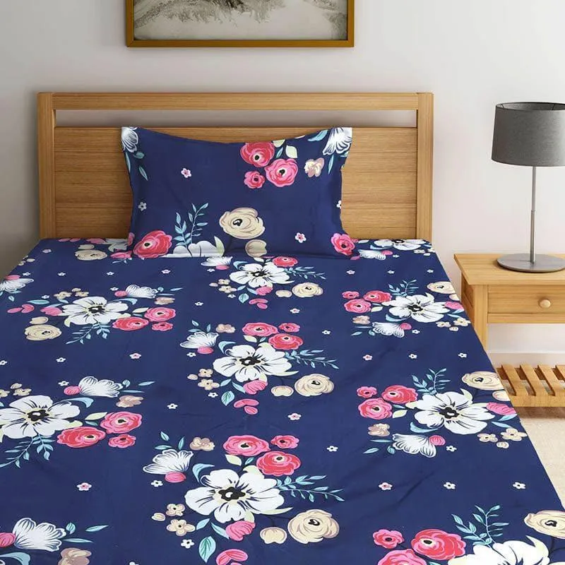 Edna Floral Bedsheet - 150 GSM media 1