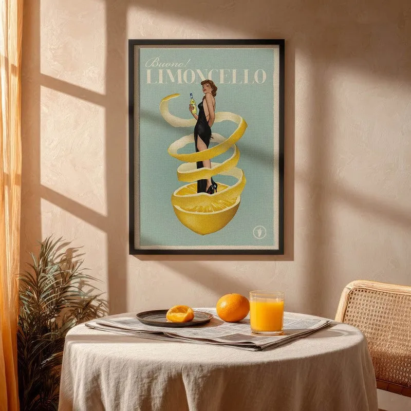 ZestyPeel Archival Canvas Wall Art - Black media 4