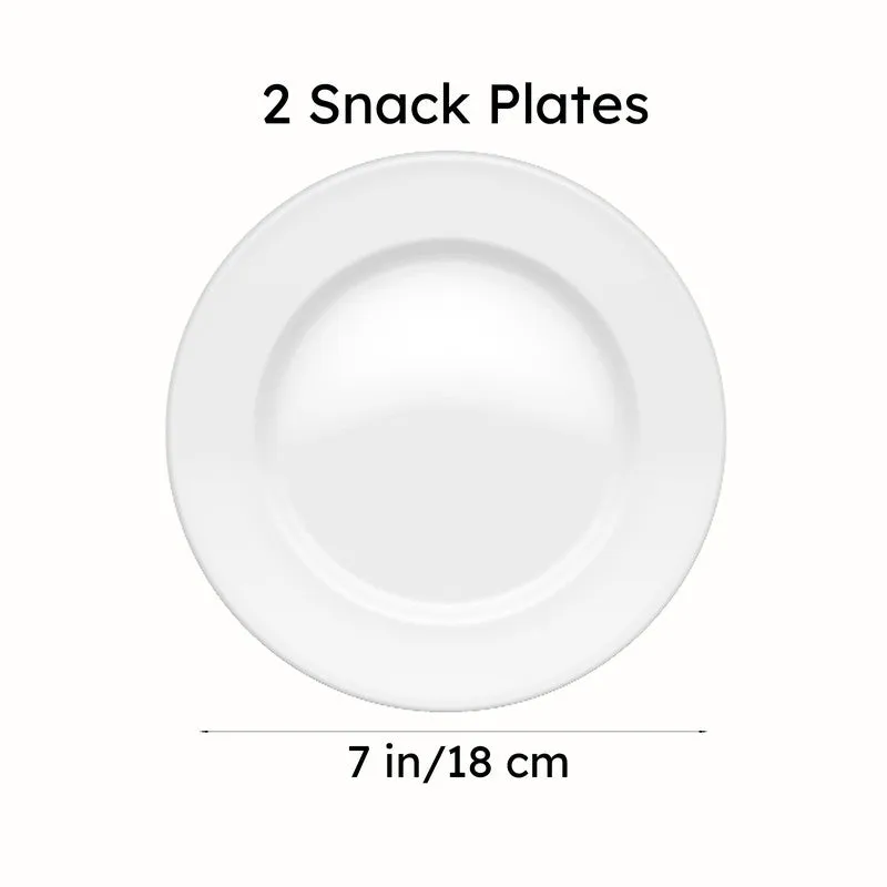 Aurale Ceramic Quarter Plate (Peach) - Set Of Two media 8