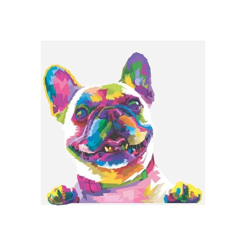Holi hain Bull Dog Wall Art media 3