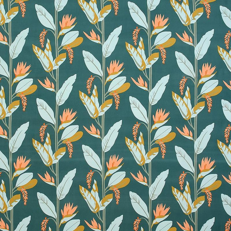 Gilola Floral Microfiber Bedsheet (Dark Green) - 110 GSM media 3