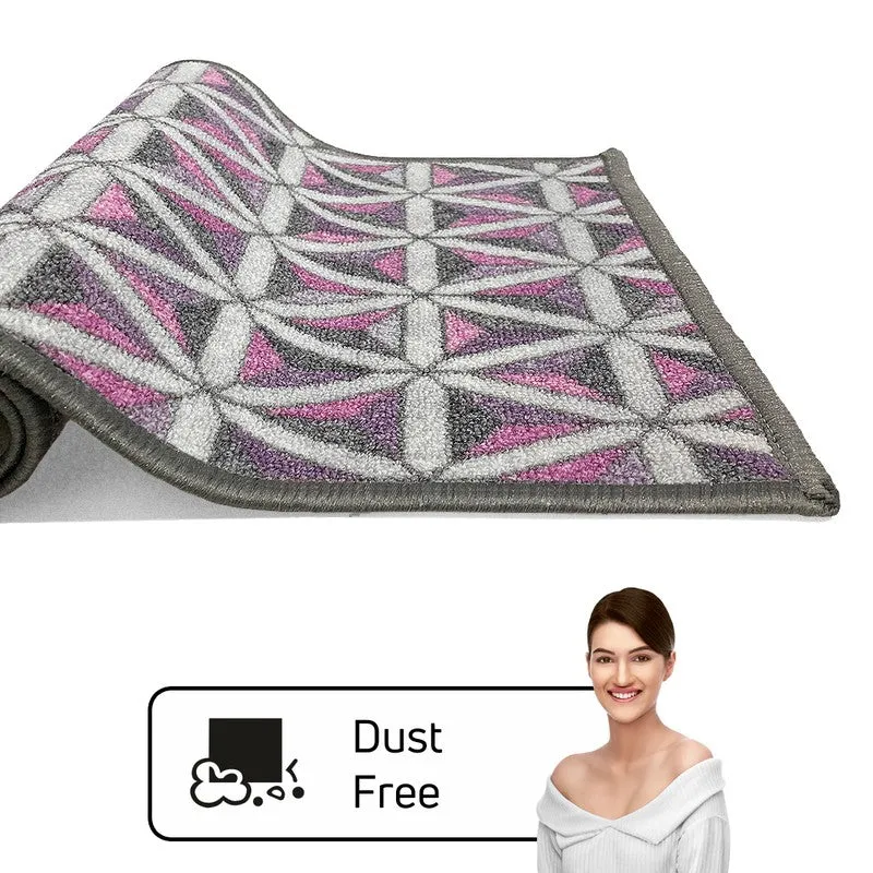 Mira Geometric Nylon Door Mats - Purple media 5