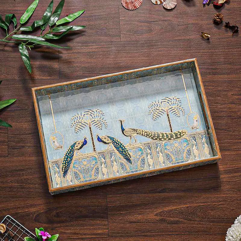 Chitramayi Wood Serving Tray media 3