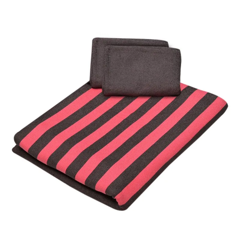 Line Comfort Cotton Bedsheet (Pink) - 102 TC media 5