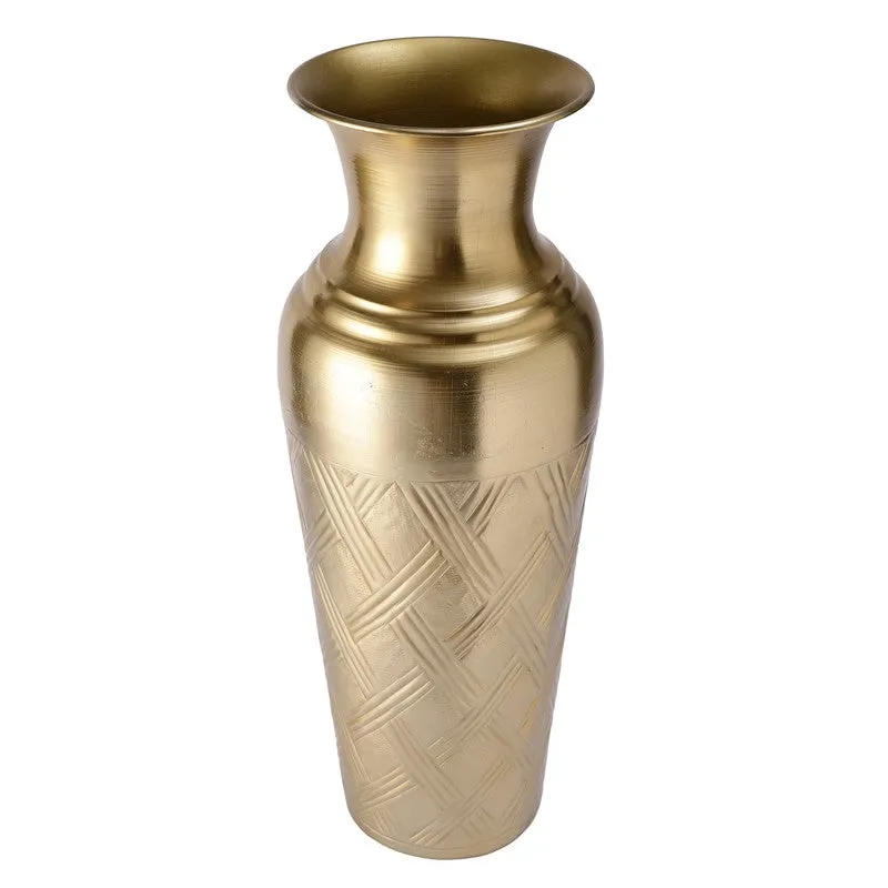 Ornique Iron Floor Vase - Gold media 4