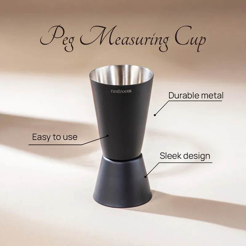 Obsidian Alchemy Stainless Steel Jigger - 30 ML/60 ML media 4