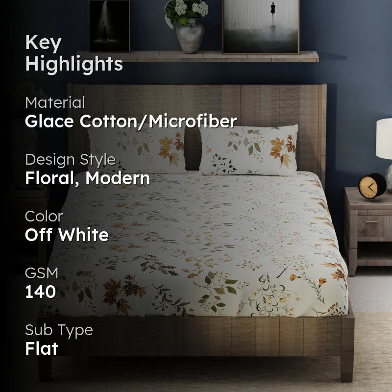 Petite Flora Microfiber Bedsheet - 140 GSM media 2