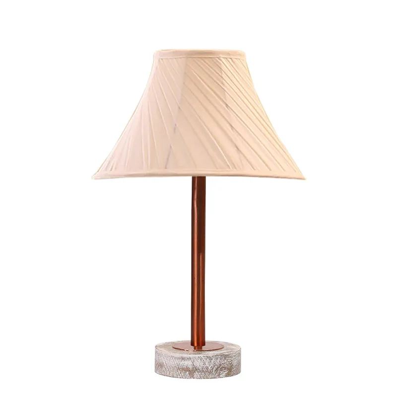 Twistra Rodin Wooden Table Lamp - Ivory,Copper,White media 4