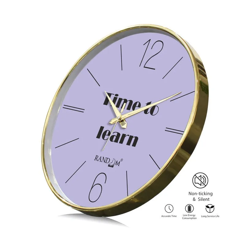 Time To Learn Round Analog Wall Clock - Blue media 7