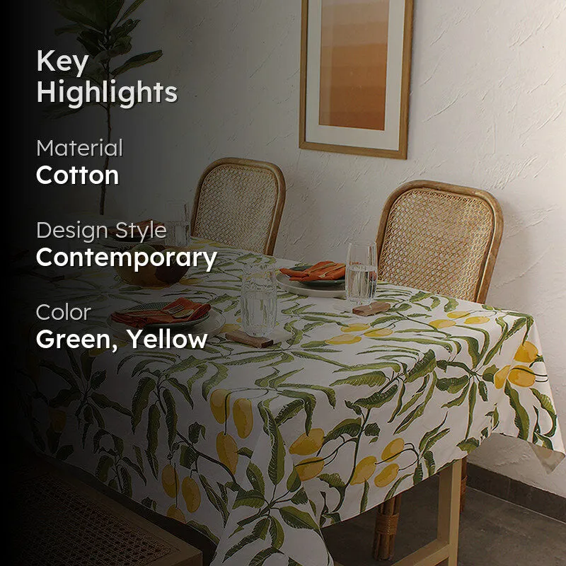 Orchard Cotton Table Cover - Yellow media 2