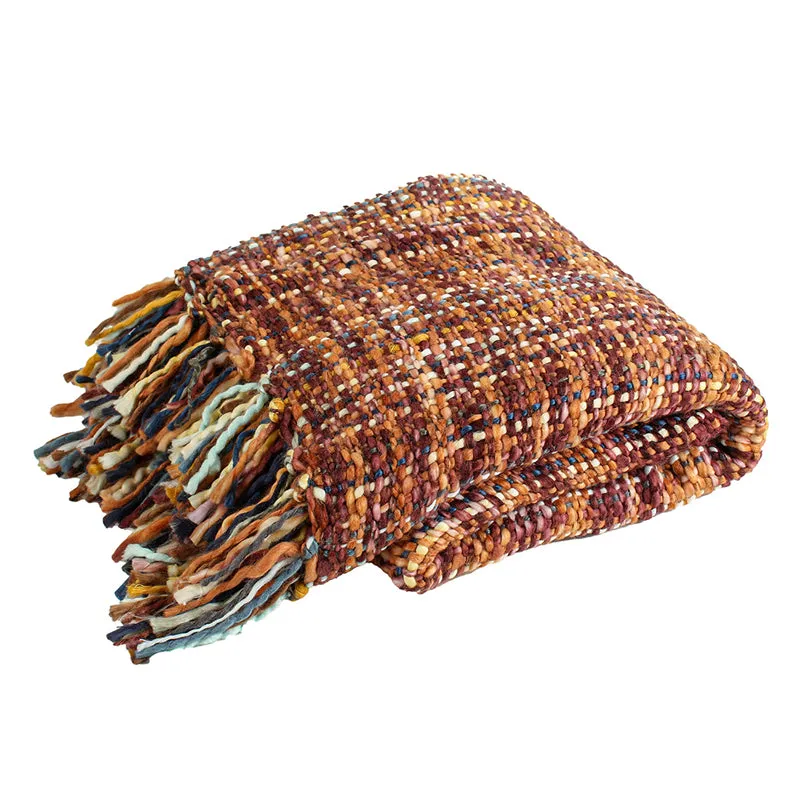 Vibrato Acrylic Throw - Brown,Orange media 3