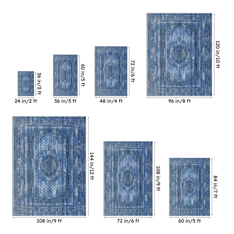 Nathan Ethnic Carpet - Navy media 12