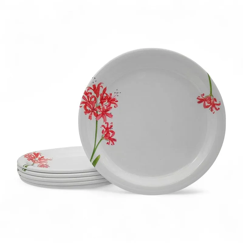 Orchid Blossom Melamine Dinner Plates - Set of Six - 7