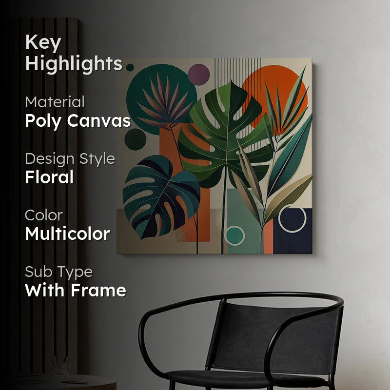 Geometric Botanical Art Wall Painting media 2