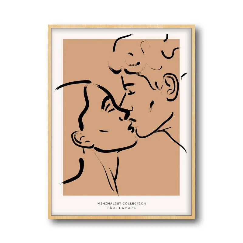 Proximity Canvas Wall Painting With Brown Frame media 3
