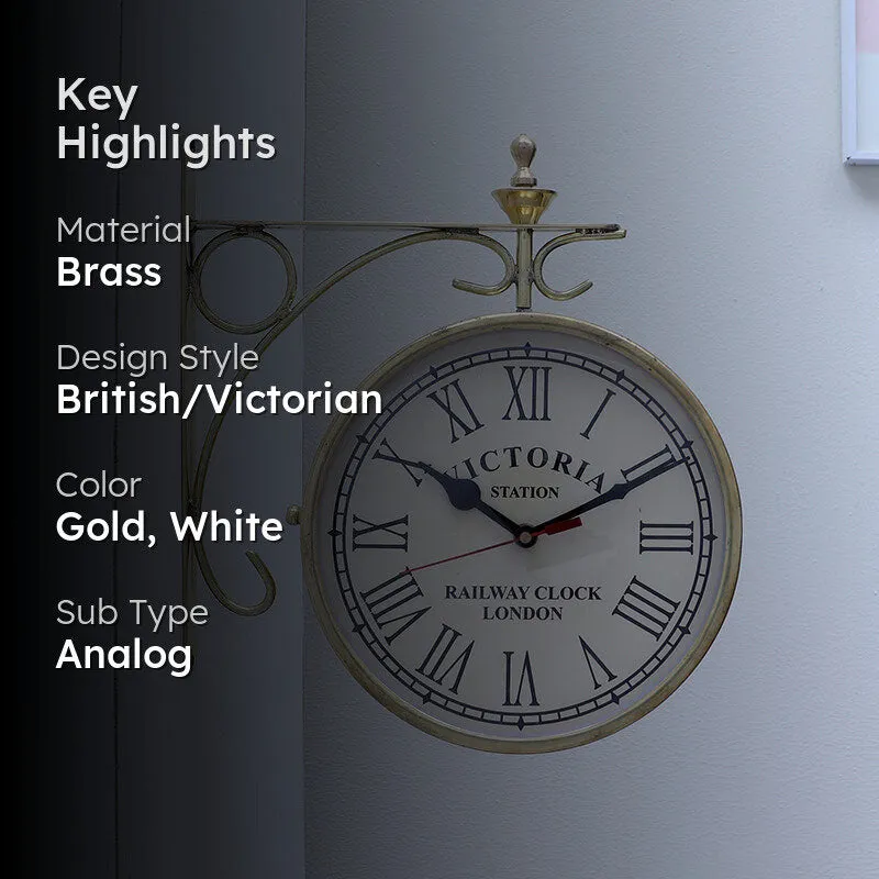 The Grand Dial Brass Wall Clock media 2