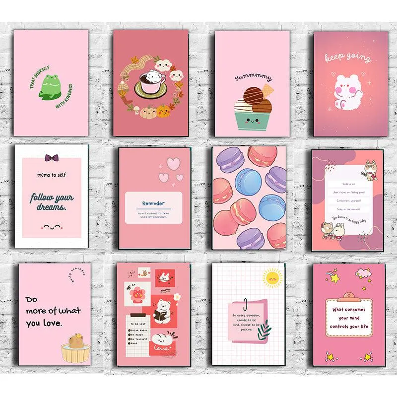 Pink Pastries Wall Poster - Set Of Twelve media 4
