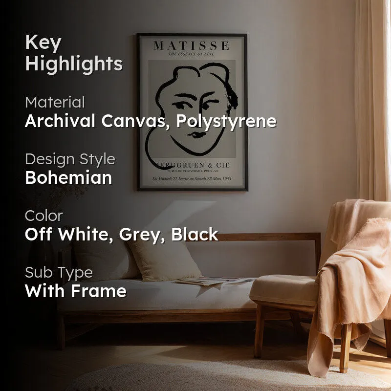Poetry of Reduction Canvas Wall Painting With Black Frame media 2