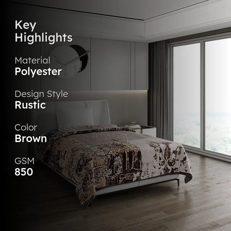 Monte Carlo Earthy Elegance Blanket - 850 GSM media 2