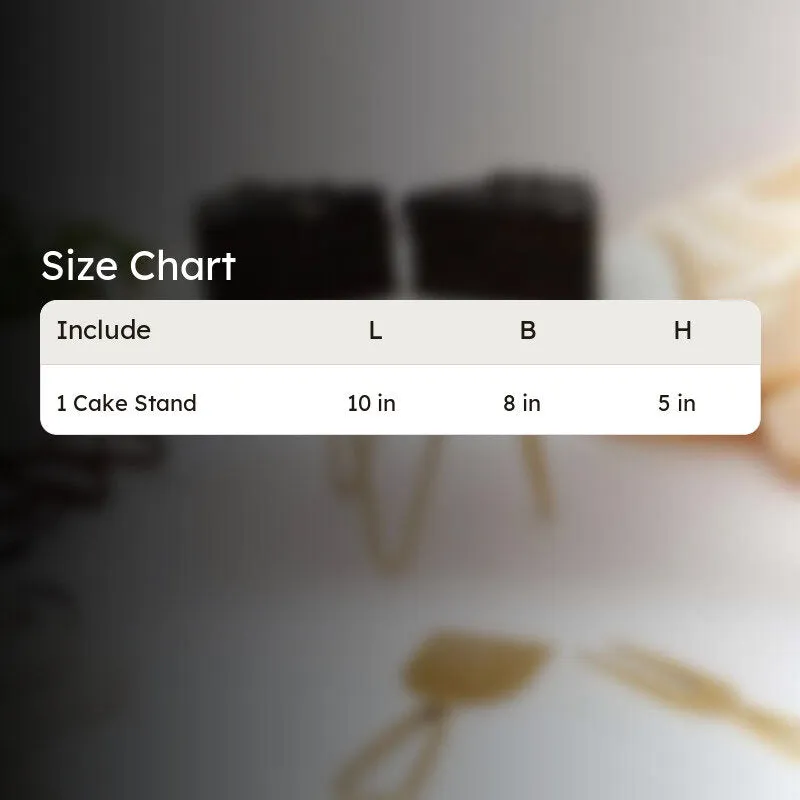 Levora Marble Cake Stand With Metal Base media 6