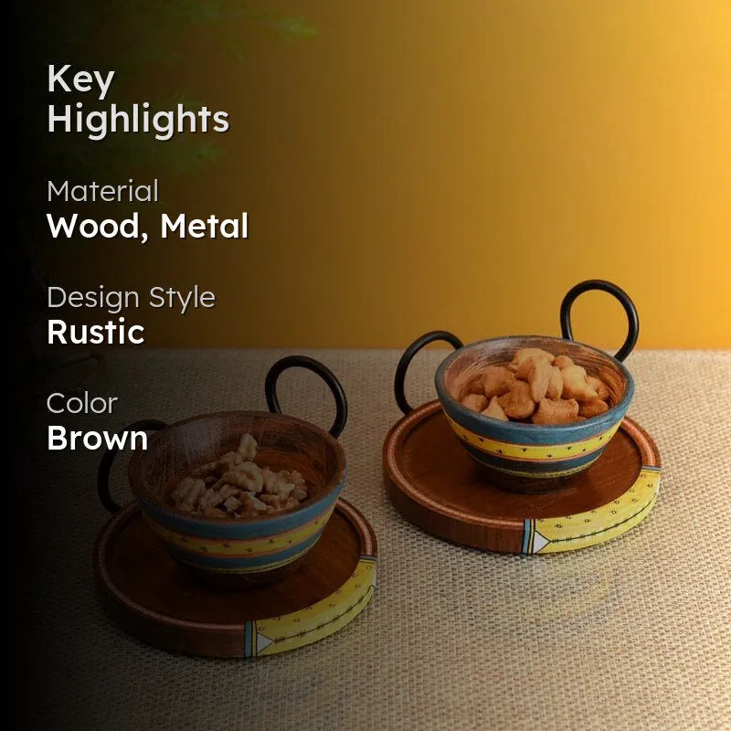 Pitala Wooden Serving Set - Set Of Four media 2
