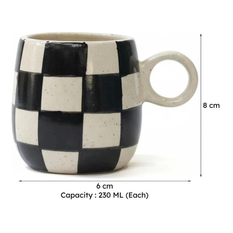 Enoch Ceramic Tea Cup (230 mL Each) - Set of Two media 5