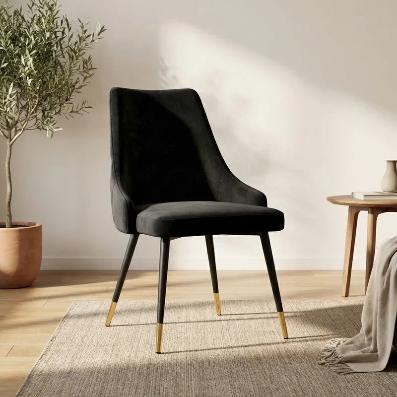 Lunara Neem Wood Accent Chair - Black media 1