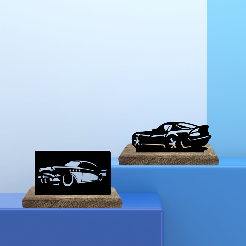 Car Enthusiasts Showpiece - Set Of Two