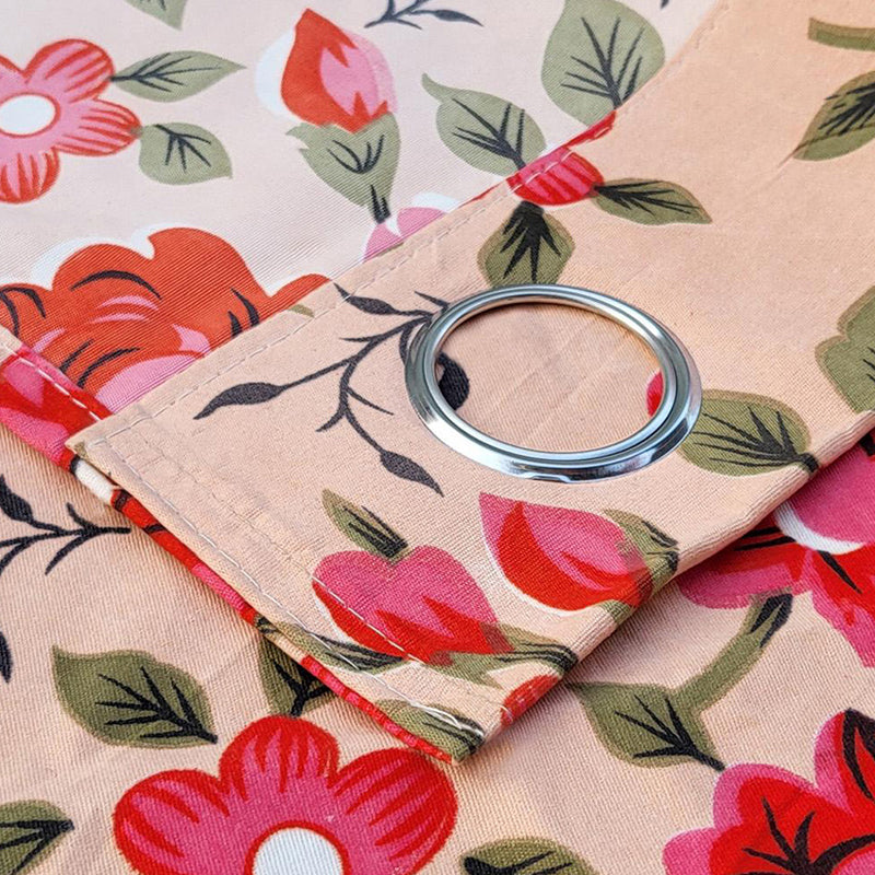 Rose Dawn Cotton Curtain - Set Of Two media 3