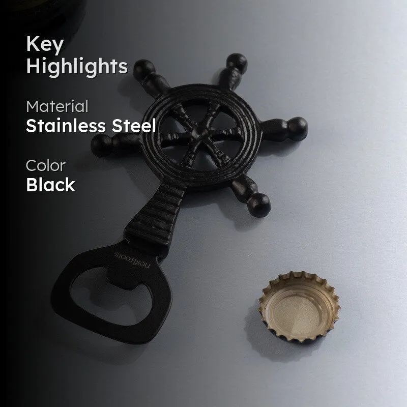 The Popper Stainless Steel Bottle Opener - Black media 2
