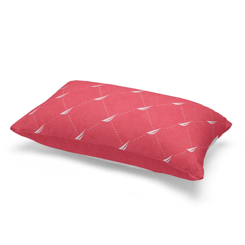 Nautica Logo Stripe Rectangular Cushion Cover - Coral media 3