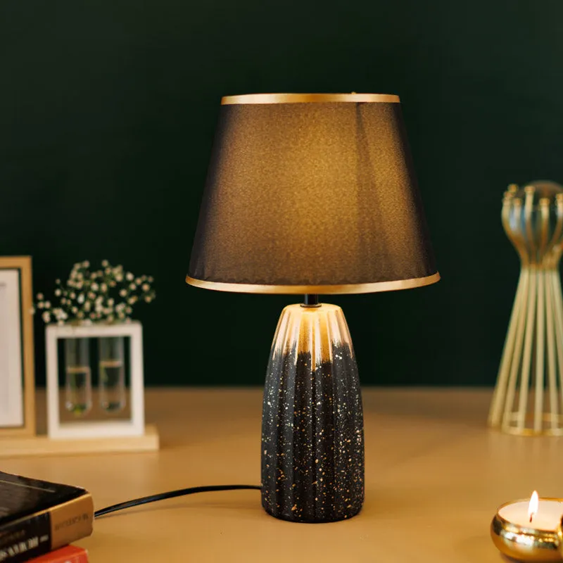 Ebla Ceramic Table Lamp - Black,Brown media 4