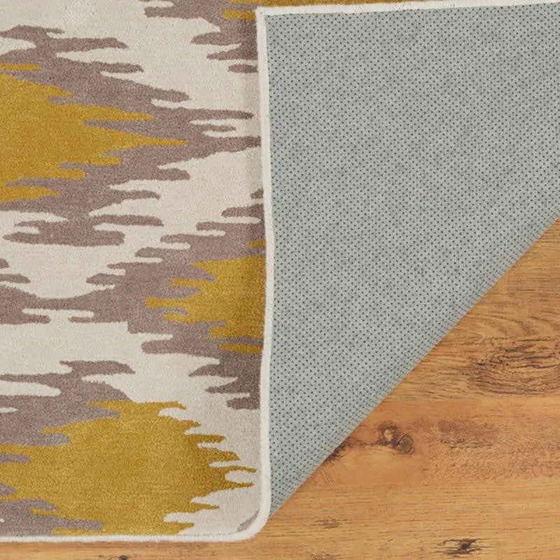 Dwalin Hand Tufted Geometric Wool & Nylon Carpet - Yellow media 6