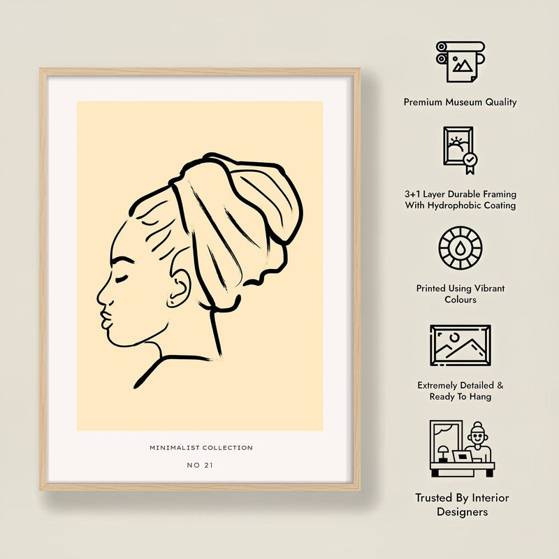 Aura Archival Canvas Wall Art - Natural Brown Frame media 8