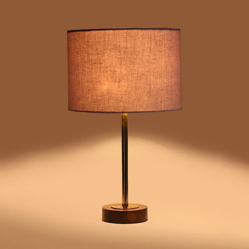 Cotin I Rodin Wooden Table Lamp - Grey,Gold,Brown media 6