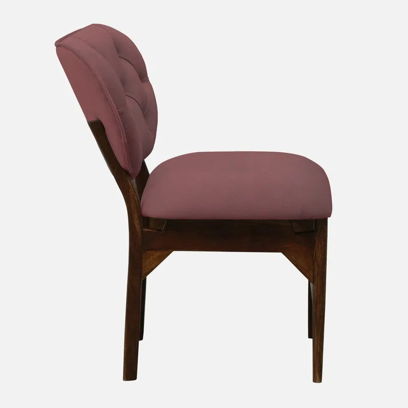 Racknest Rose Wood Accent Chair - Pink media 5