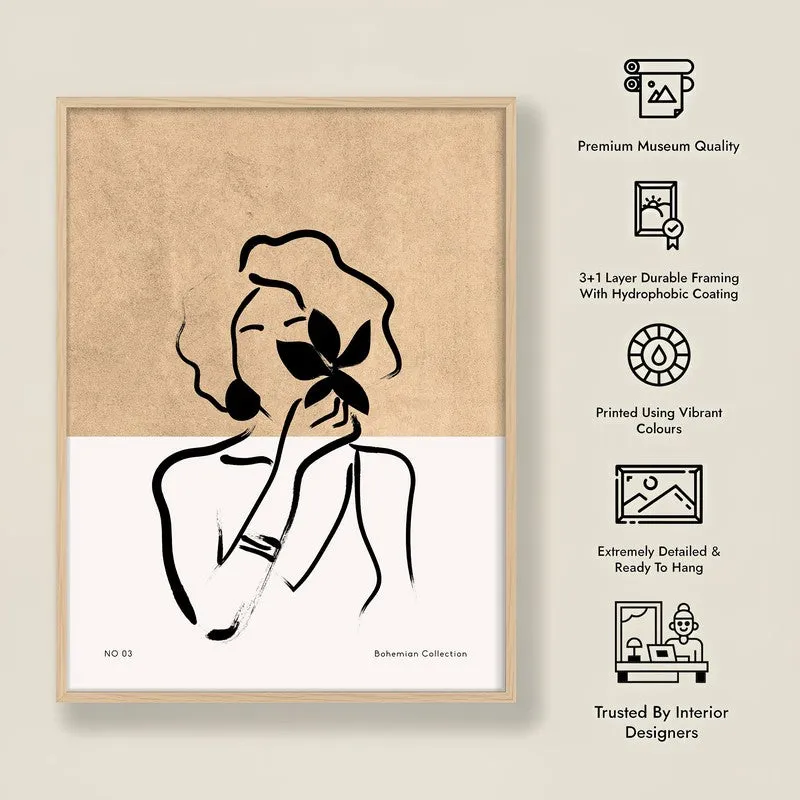Mystique Archival Canvas Wall Art - Natural Brown Frame media 8