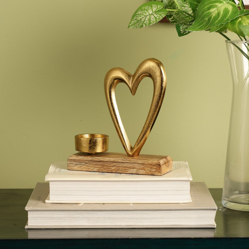 Heart Embrace Tealight Candle Holder