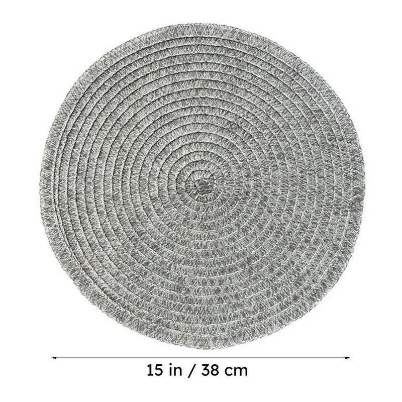 Onyxa Silver Round PVC Table Mats - Set Of Four media 8