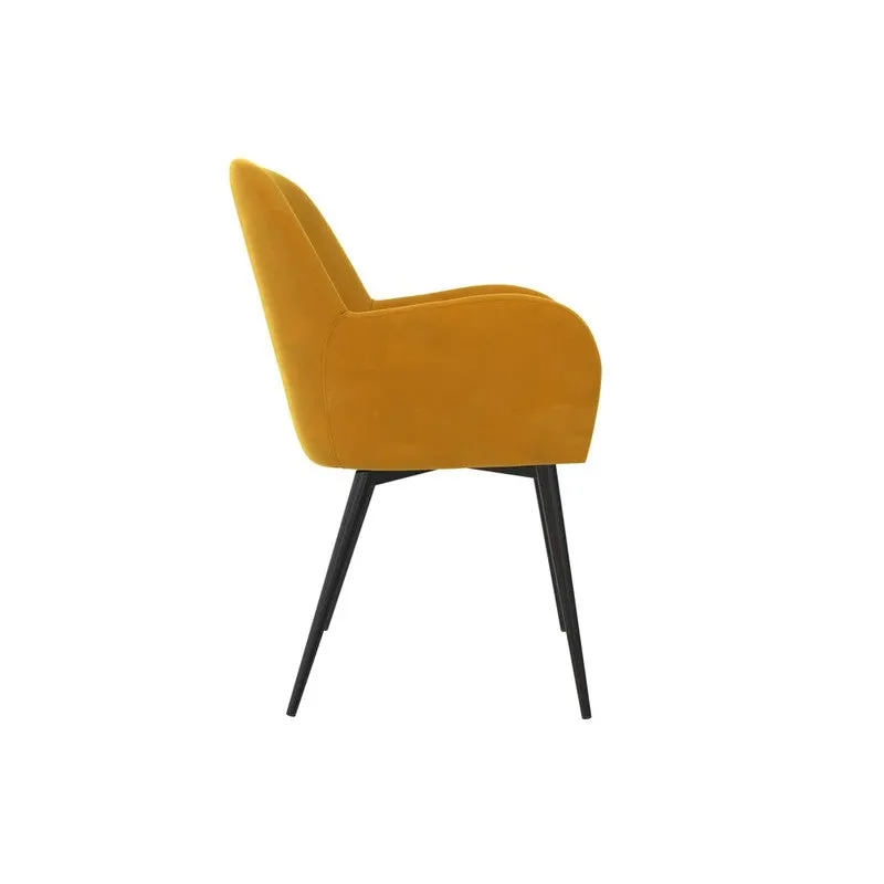Velmora Metal Accent Chair - Yellow media 7