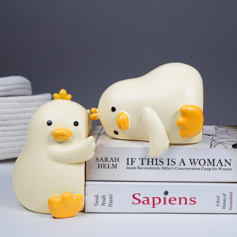 Snuggle Ducks Decor Showpiece - Yellow media 6
