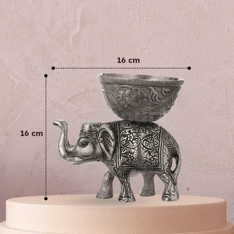 Ornate Haathi Accent Bowl media 8