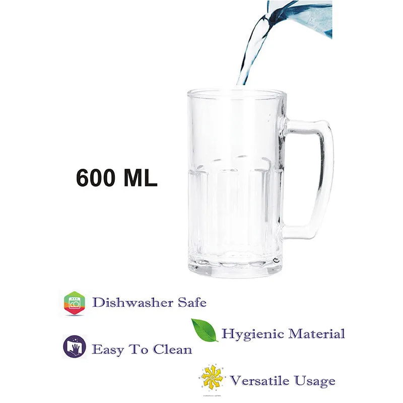 Lukyan Beer Mug (600 ML) - Set Of Two media 4