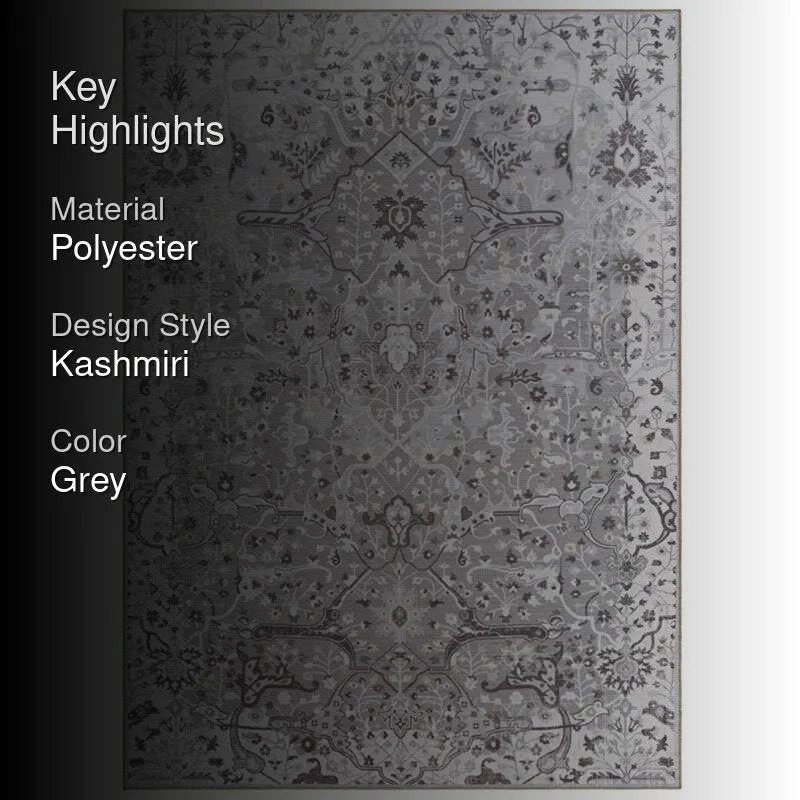 Qamra Ethnic Carpet - Ash media 2