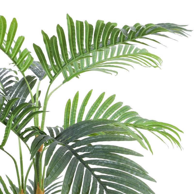 Artificial Realistic Areca Palm Plant With Black Plastic Pot - 3.3 Feet media 6