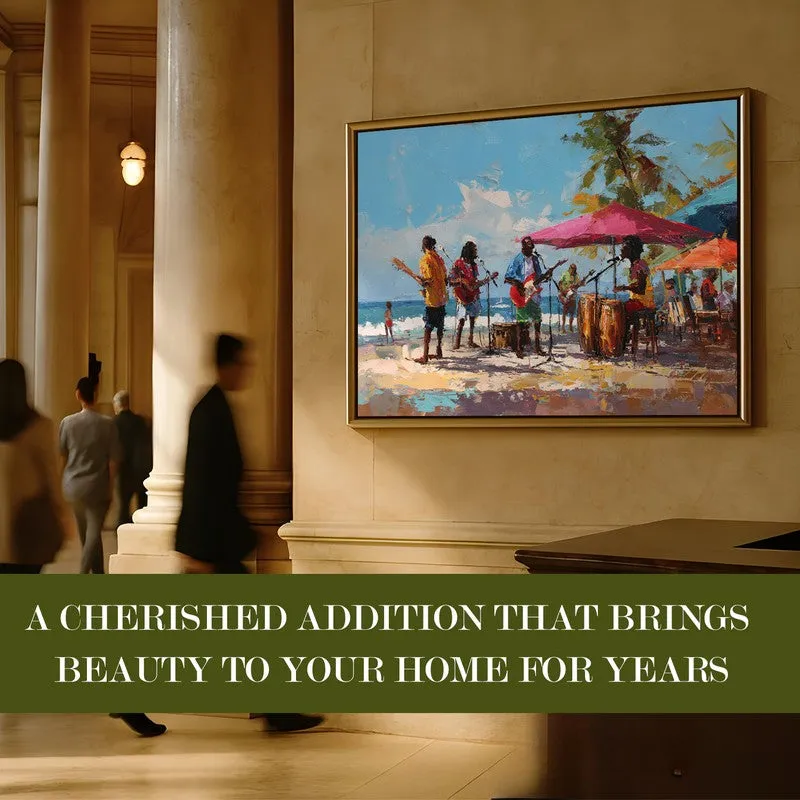 Seaside Groove Canvas Wall Painting With Frame media 7