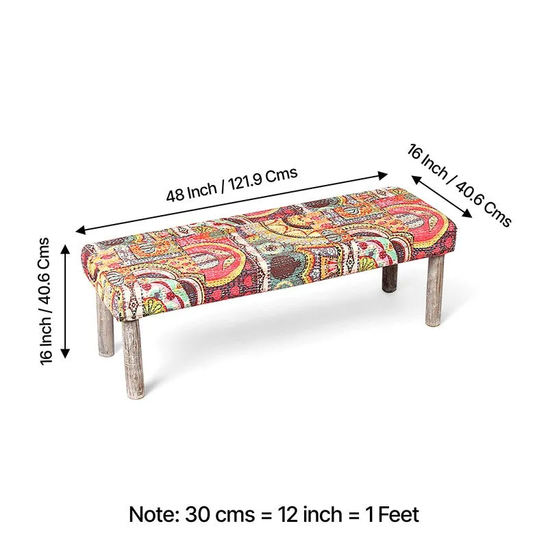 Bexon Sheesham Wooden Bench - Multicolor media 10